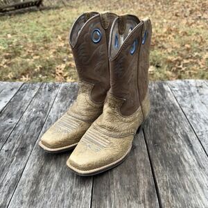 Ariat Juniors Kids Western Cowboy Boots Brown Tan 10015388 Size 5